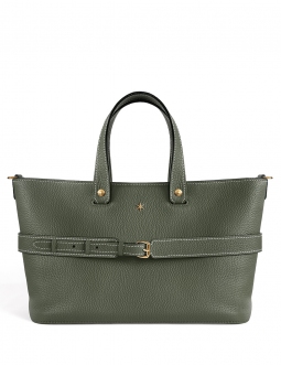 'Caravelle' Sac à main Cuir Nappa Taïga & Or