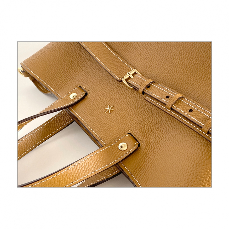 'Caravelle' moyenne, sac à main Cuir Nappa, détail