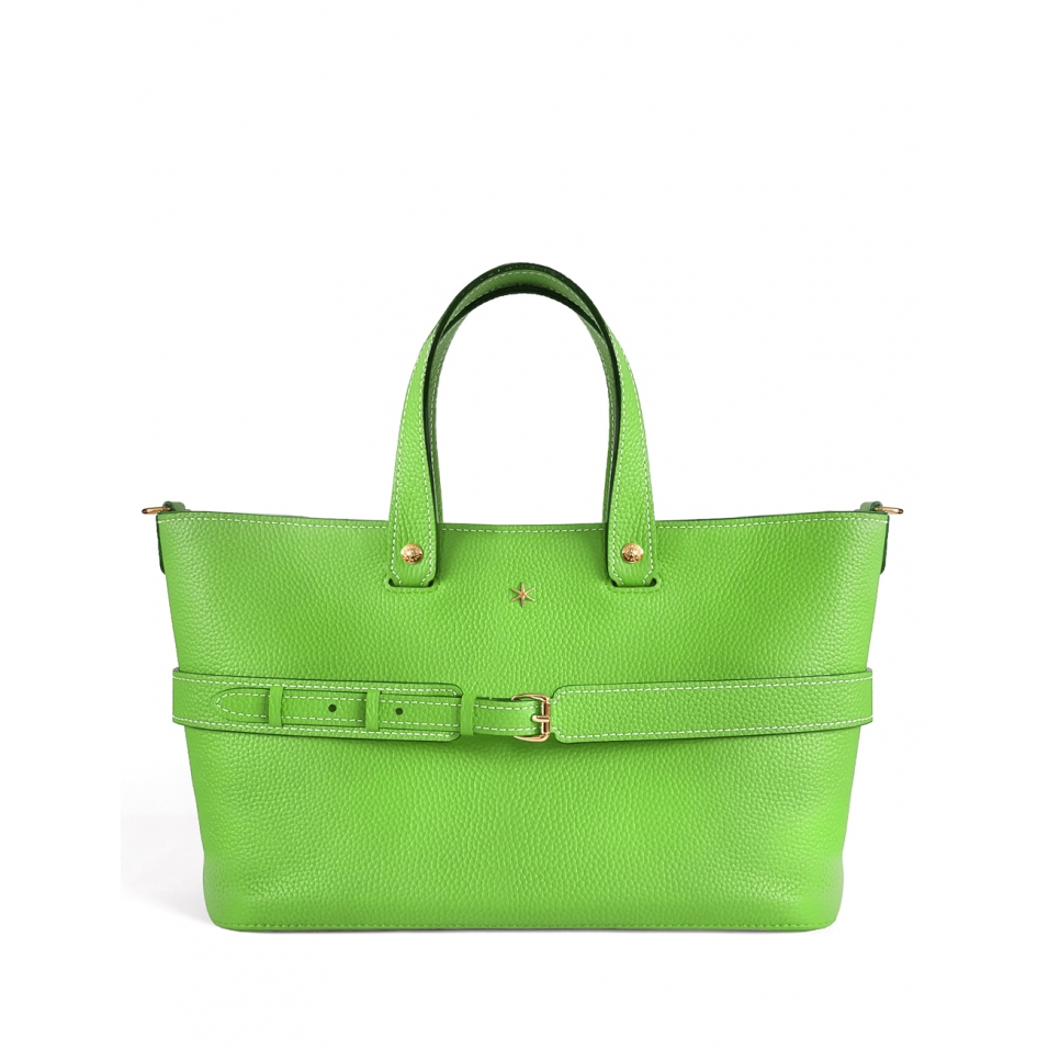 'Caravelle' Sac à main Cuir Nappa Pomme & Or