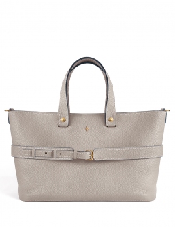 'Caravelle' Sac à main Cuir Nappa Perle & Or
