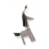 'Picpuce' Accessoire en Cuir Nappa Perle & Or