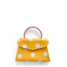 'Chantilly Pois' Nappa Leather handbag Yellow & Gold