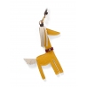'Picpuce' Accessoire en Cuir Nappa Miel & Or