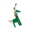 'Picpuce' Accessoire en Cuir Nappa Lagon & Or