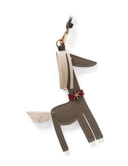 'Picpuce' Accessoire en Cuir Nappa Volcan & Or