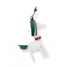 'Picpuce' Accessoire en Cuir Nappa Neige & Or