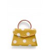 'Chantilly Pois' Nappa Leather handbag Moutarde & Gold