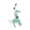 'Picpuce' Accessoire en Cuir Nappa Opaline & Or