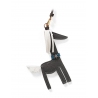 'Picpuce' Accessoire en Cuir Nappa Ardoise & Or