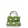 'Chantilly Pois' Nappa Leather handbag Asperge & Gold