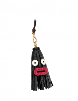 'Octopuce Mini' Accessoire en Cuir Nappa Ébène & Or