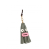 'Octopuce Mini' Accessoire en Cuir Nappa Éléphant & Or