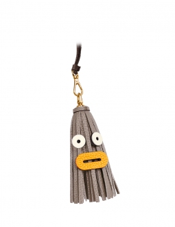 'Octopuce Mini' Accessoire en Cuir Nappa Tourterelle & Or