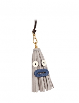 'Octopuce Mini' Accessoire en Cuir Nappa Perle & Or