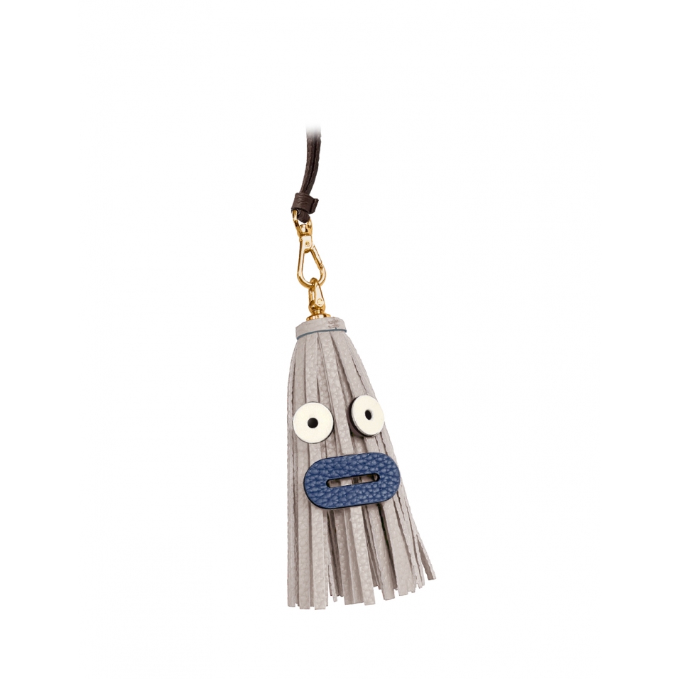 'Octopuce Mini' Accessoire en Cuir Nappa Perle & Or