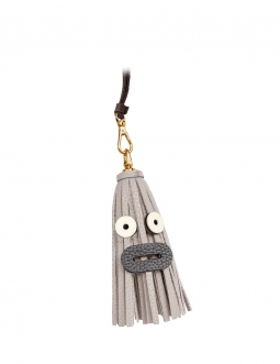 'Octopuce Mini' Accessoire en Cuir Nappa Perle & Or