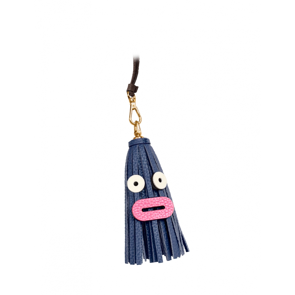 'Octopuce Mini' Accessoire en Cuir Nappa Marine & Or