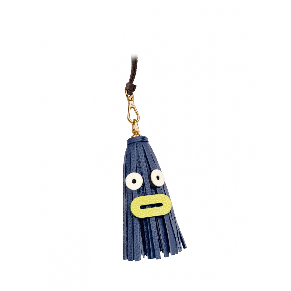 'Octopuce Mini' Accessoire en Cuir Nappa Marine & Or