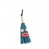 'Octopuce Mini' Accessoire en Cuir Nappa Indigo & Or