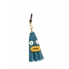 'Octopuce Mini' Accessoire en Cuir Nappa Indigo & Or