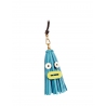 'Octopuce Mini' Accessoire en Cuir Nappa Azur & Or