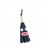 'Octopuce Mini' Accessoire en Cuir Nappa Bleu Nuit & Or