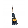 'Octopuce Mini' Accessoire en Cuir Nappa Bleu Nuit & Or
