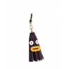 'Octopuce Mini' Accessoire en Cuir Nappa Cassis & Or