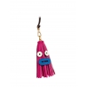 'Octopuce Mini' Accessoire en Cuir Nappa Fuchsia & Or