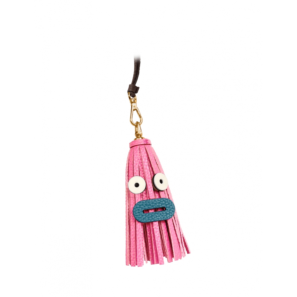 'Octopuce Mini' Accessoire en Cuir Nappa Rose & Or