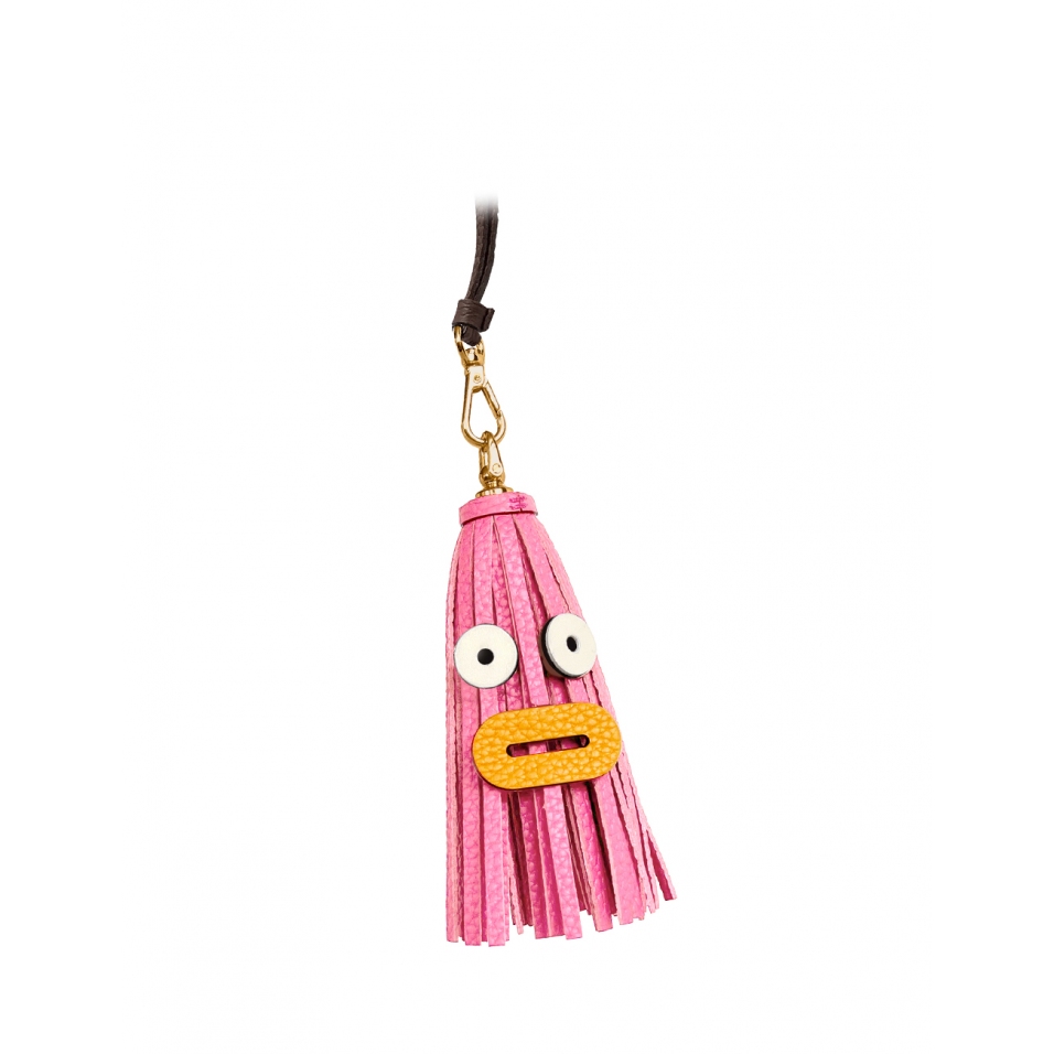 'Octopuce Mini' Accessoire en Cuir Nappa Rose & Or