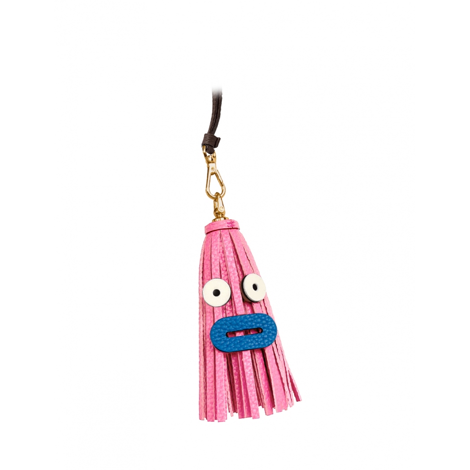 'Octopuce Mini' Accessoire en Cuir Nappa Rose & Or