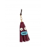 'Octopuce Mini' Accessoire en Cuir Nappa Bordeaux & Or