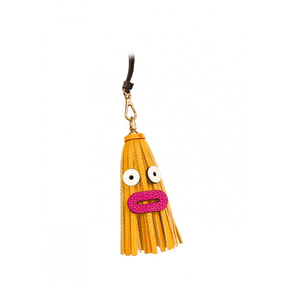 'Octopuce Mini' Accessoire en Cuir Nappa Miel & Or