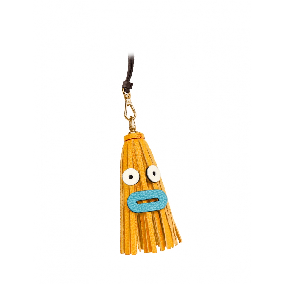 'Octopuce Mini' Accessoire en Cuir Nappa Miel & Or