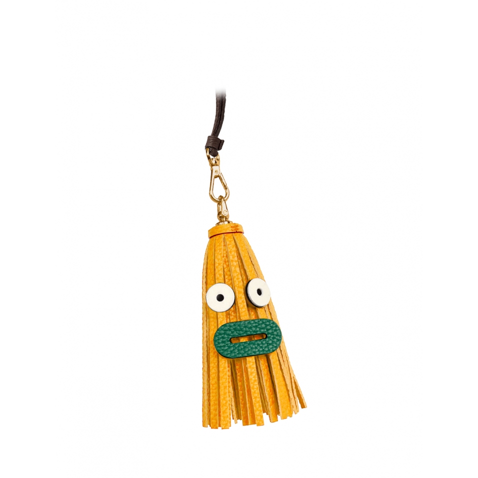 'Octopuce Mini' Accessoire en Cuir Nappa Miel & Or