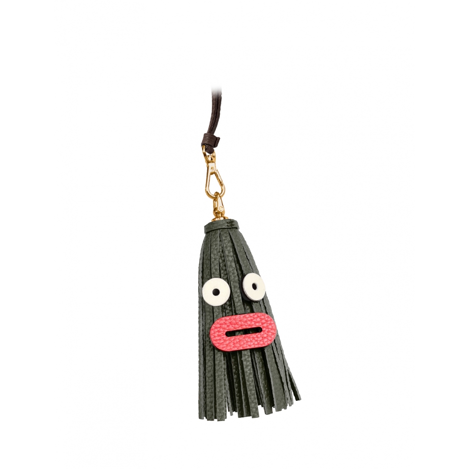 'Octopuce Mini' Accessoire en Cuir Nappa Taïga & Or