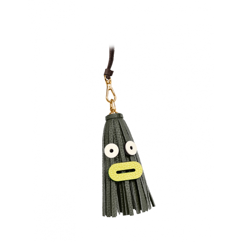 'Octopuce Mini' Accessoire en Cuir Nappa Taïga & Or