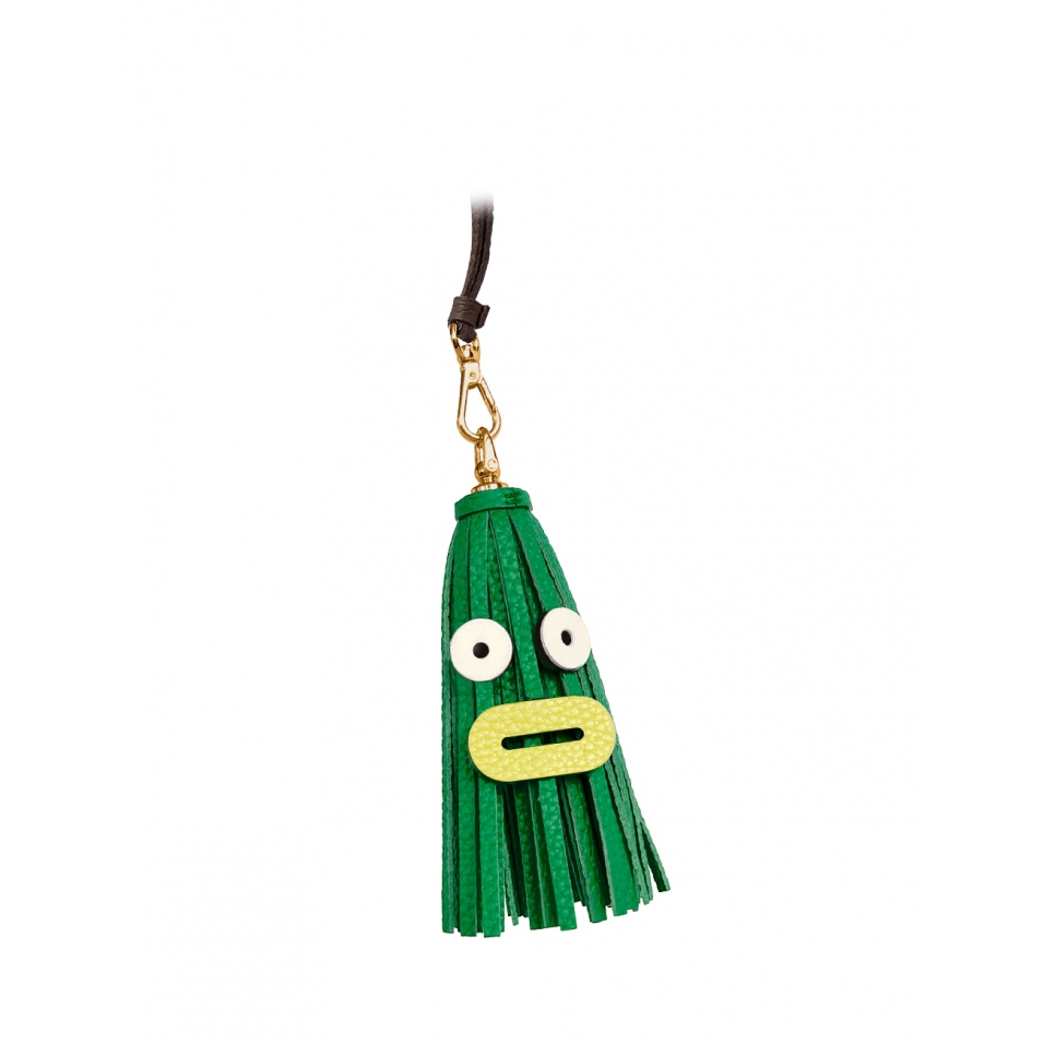 'Octopuce Mini' Accessoire en Cuir Nappa Lagon & Or