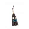 'Octopuce Mini' Accessoire en Cuir Nappa Chocolat  & Or