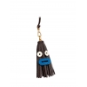 'Octopuce Mini' Accessoire en Cuir Nappa Chocolat  & Or