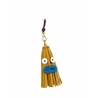 'Octopuce Mini' Accessoire en Cuir Nappa Moutarde & Or