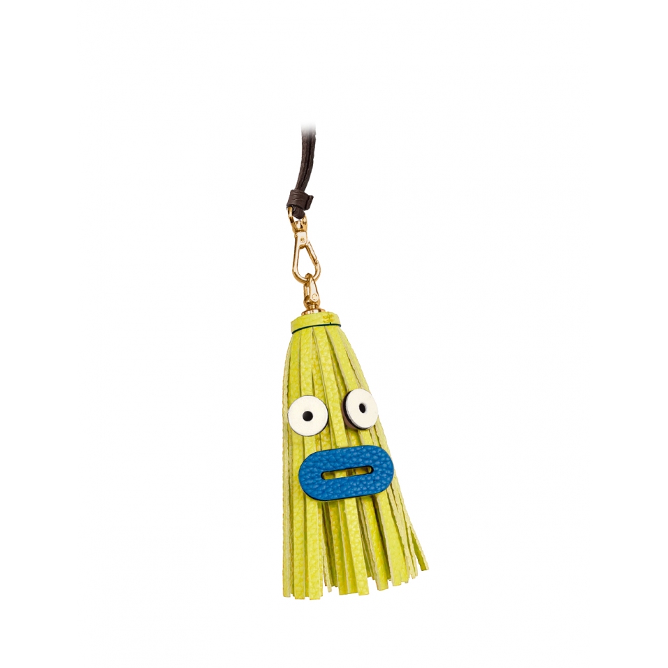 'Octopuce Mini' Accessoire en Cuir Nappa Paille & Or