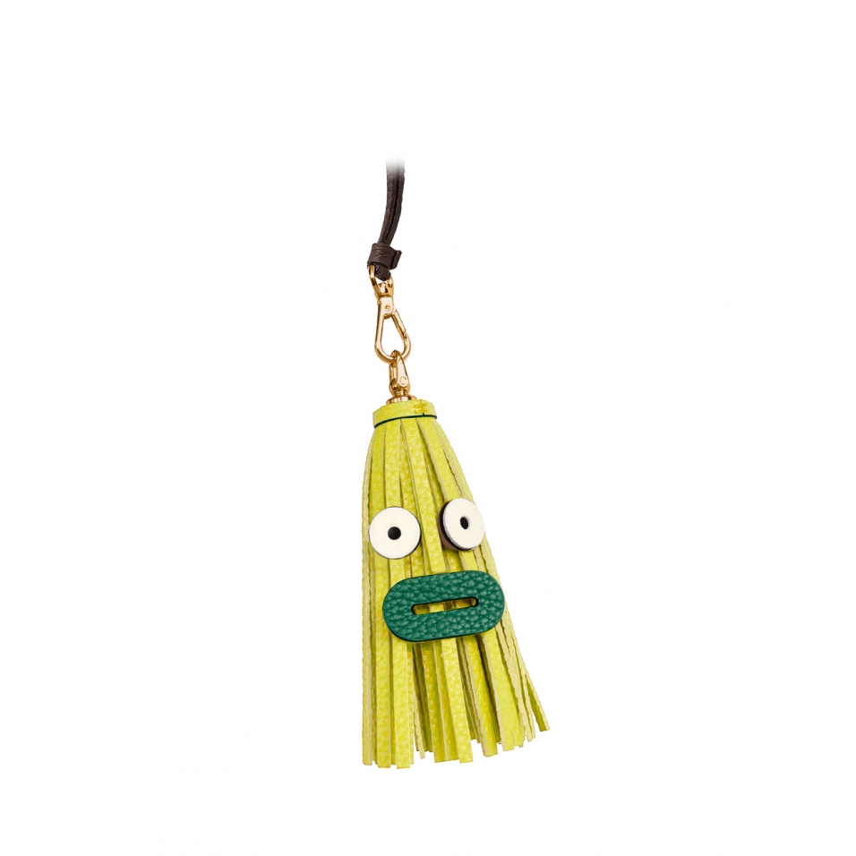 'Octopuce Mini' Accessoire en Cuir Nappa Paille & Or