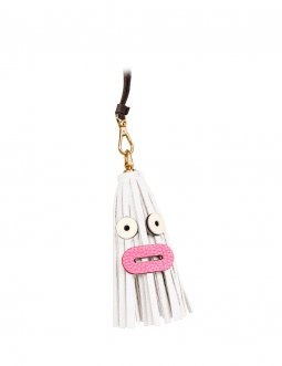 'Octopuce Mini' Accessoire en Cuir Nappa Neige & Or