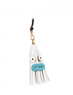 'Octopuce Mini' Accessoire en Cuir Nappa Neige & Or