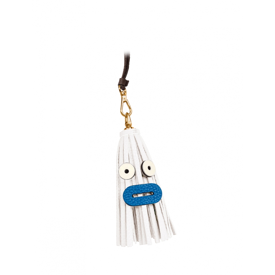 'Octopuce Mini' Accessoire en Cuir Nappa Neige & Or