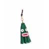'Octopuce Mini' Accessoire en Cuir Nappa Vert Pin & Or