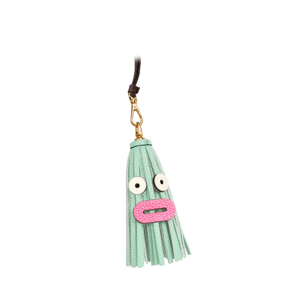 'Octopuce Mini' Accessoire en Cuir Nappa opaline  & Or