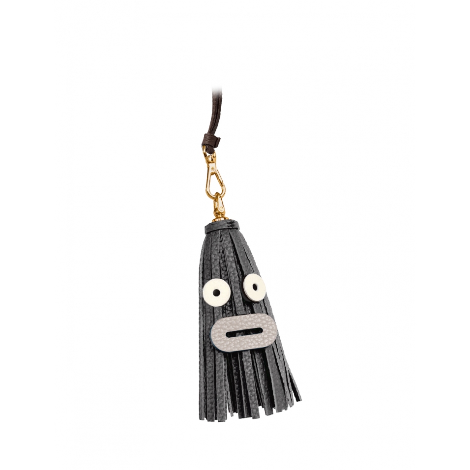 'Octopuce Mini' Accessoire en Cuir Nappa Ardoise & Or